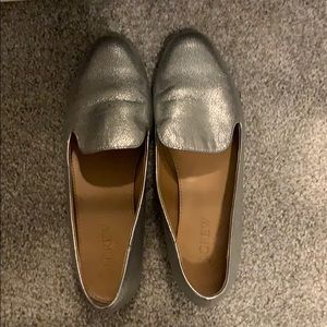 J Crew metallic flats